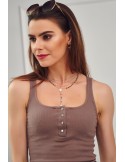 Rochie mulata cu decolteu cappuccino cu fermoar TG512 - Magazin online - Boutique